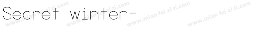 Secret winter字体转换